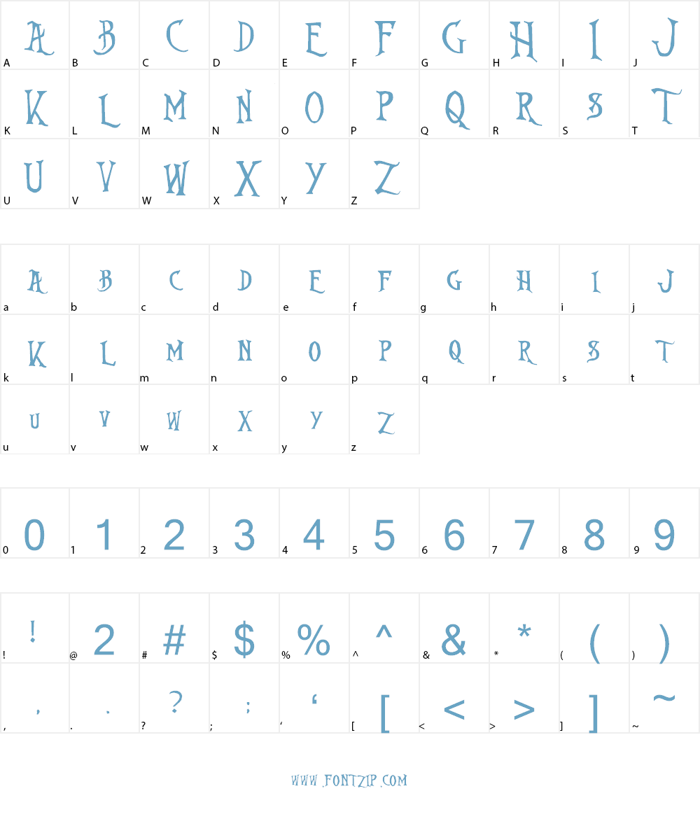 Nightmare Before Christmas Font Character